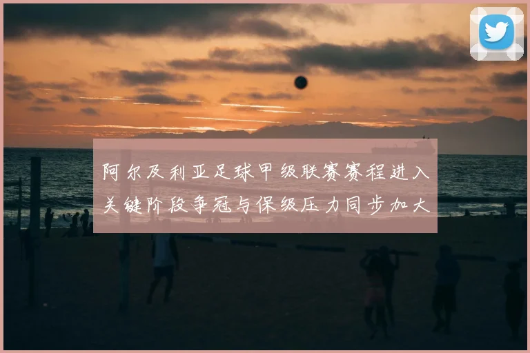 阿尔及利亚足球甲级联赛赛程进入关键阶段争冠与保级压力同步加大